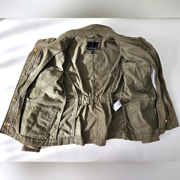 Banana Republic Petite Classic Utility Jacket, Green, Size XXS - Picture 2 of 7